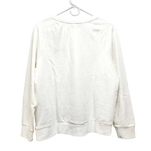 Lacey Chabert Collection White Big As The Sky Embroidered Sweatshirt Size M - Picture 10 of 11